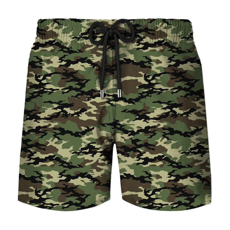 メンズクラシックカモフラージュボードショーツ,3Dプリント, - Mens Fashion Camo Pants のレビューと価格