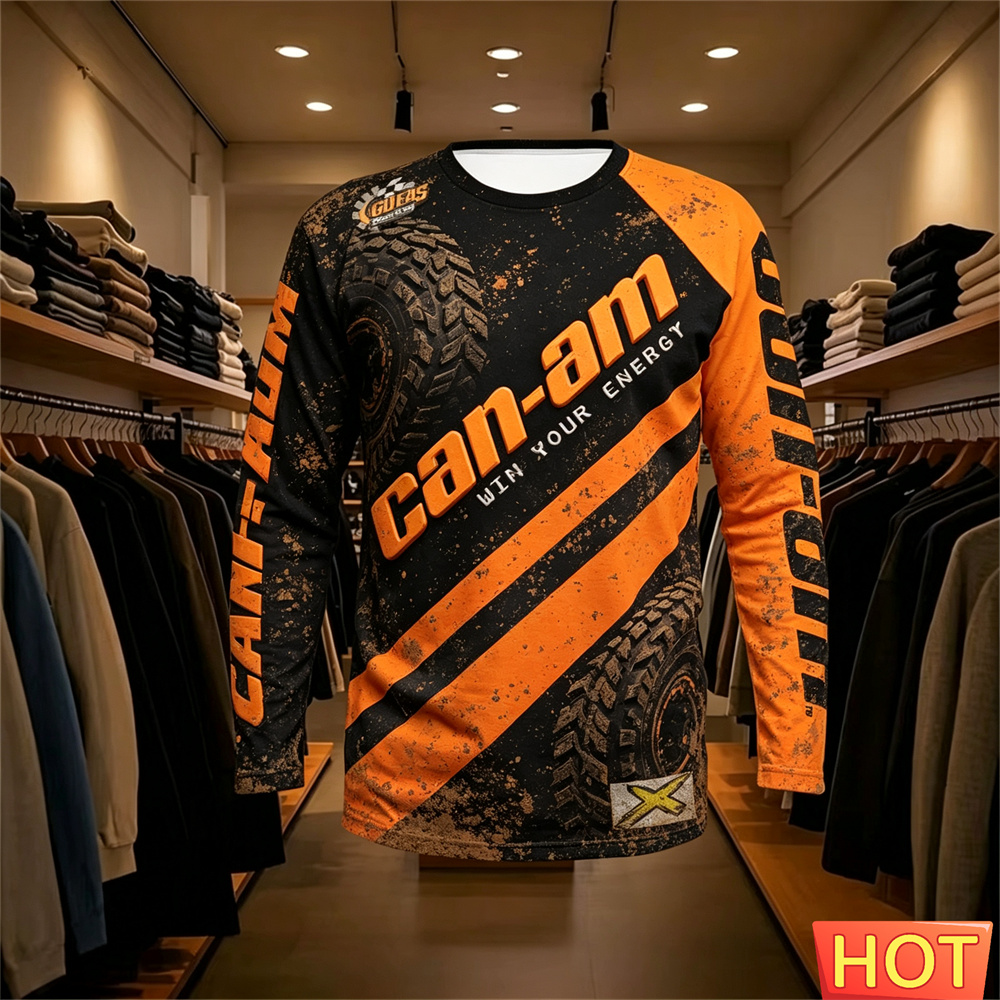 バイクレース用長袖ラウンドネックTシャツ、男女兼用、ファッシ - Fashion Mens Shirt のレビューと価格