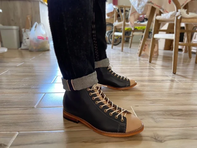 ハイツーリングブーツメンズグッドイヤーウェルトヴィンテージブ - Mens Fashion Dress Shoes のレビューと価格