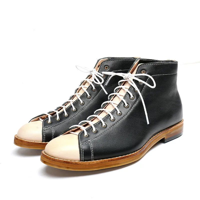 ハイツーリングブーツメンズグッドイヤーウェルトヴィンテージブ - Mens Fashion Dress Shoes のレビューと価格
