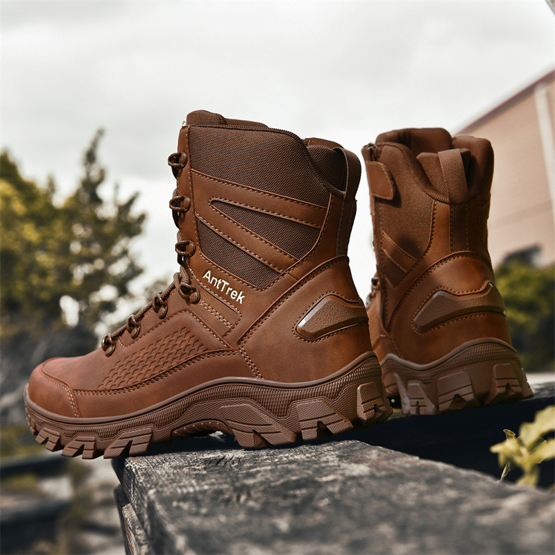 メンズワイルドトレーニングブーツ四季対応ハイカット滑り止め防 - Fashion Men'S Boots のレビューと価格