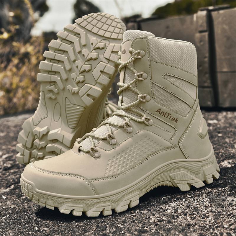 メンズワイルドトレーニングブーツ四季対応ハイカット滑り止め防 - Fashion Men'S Boots のレビューと価格