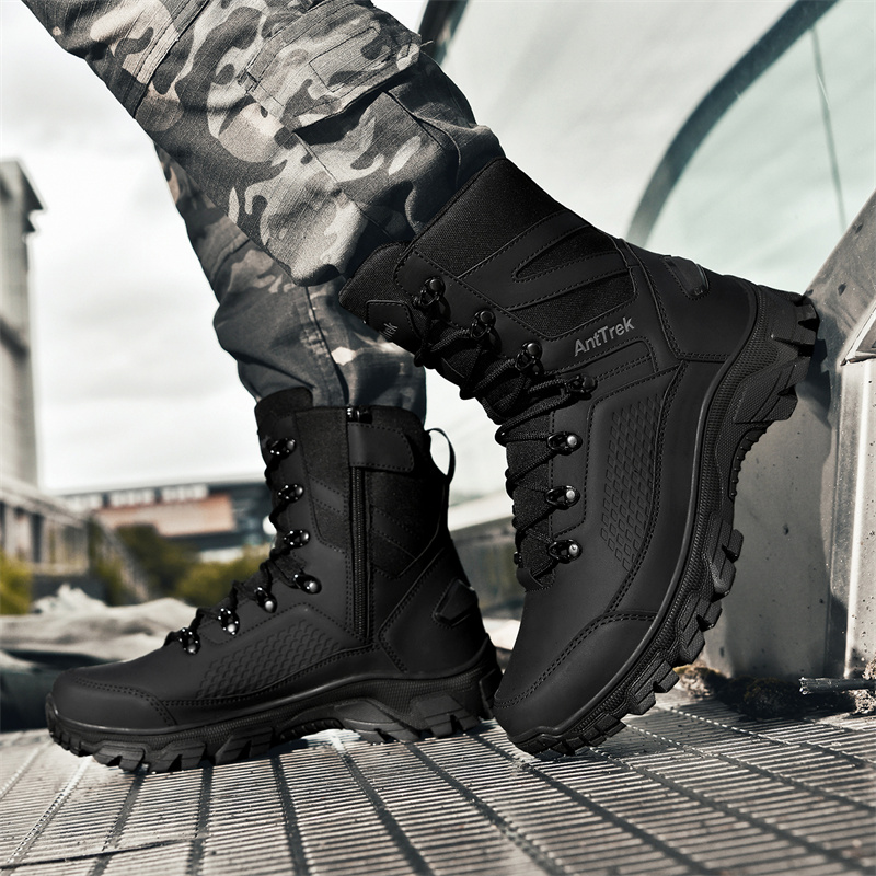 メンズワイルドトレーニングブーツ四季対応ハイカット滑り止め防 - Fashion Men'S Boots のレビューと価格