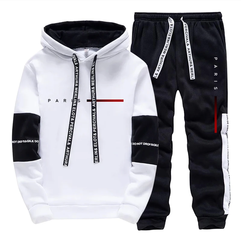 メンズセット パリファッション フーディーとスウェットパンツ - Paris Men'S Fashion のレビューと価格