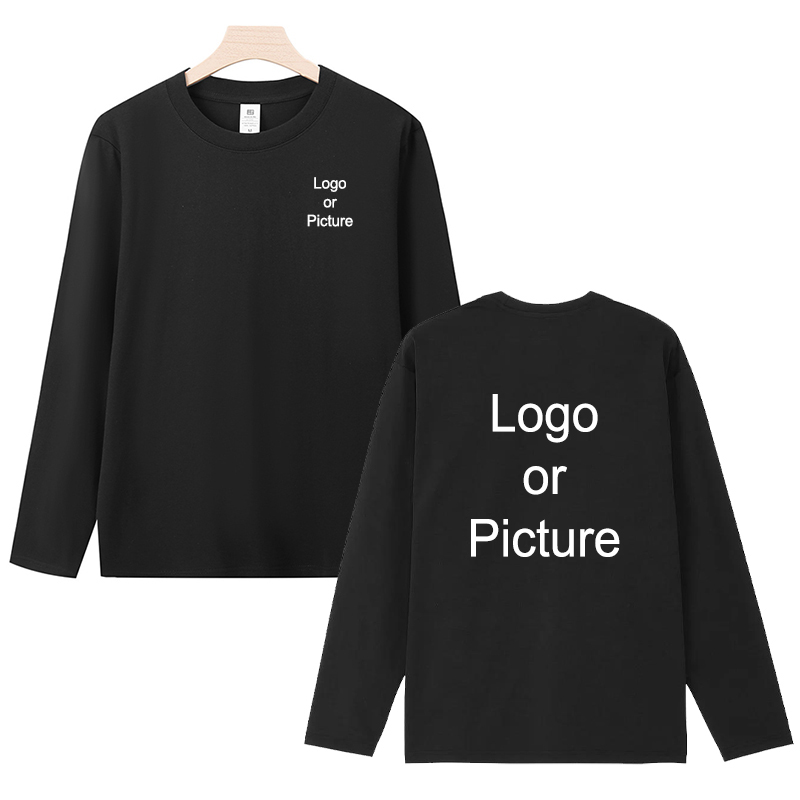 カスタマイズされた綿長袖 Tシャツ男性ファッション人格プリン - Fashion Mens Shirt のレビューと価格