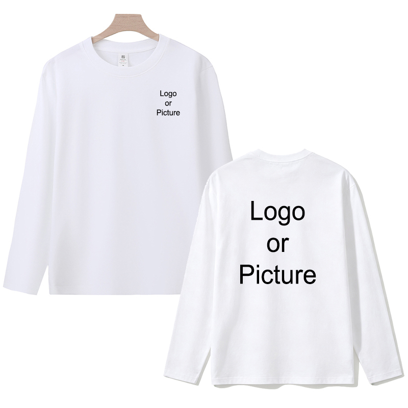 カスタマイズされた綿長袖 Tシャツ男性ファッション人格プリン - Fashion Mens Shirt のレビューと価格