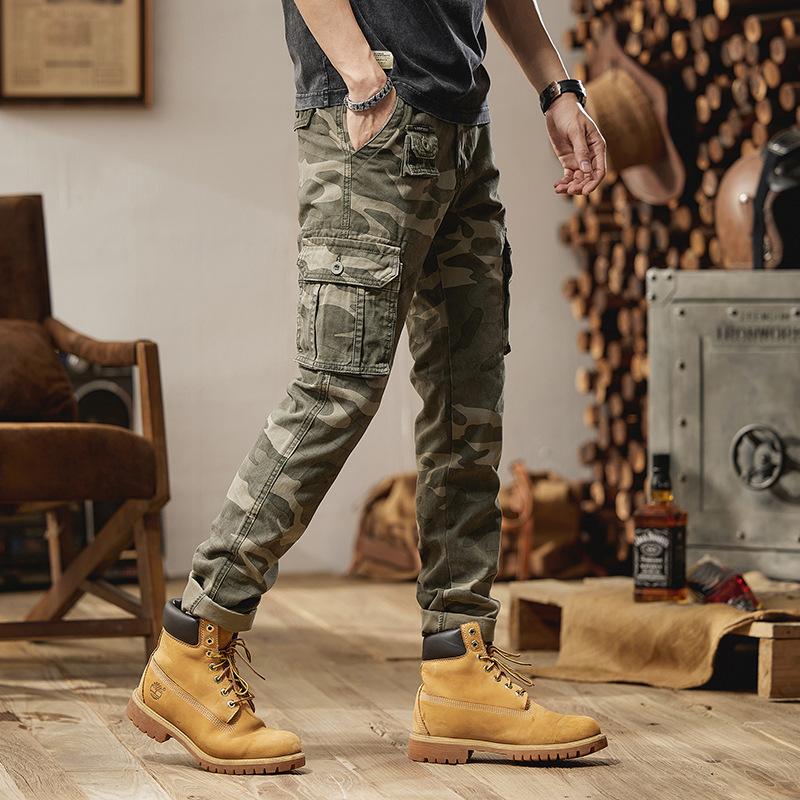 2025 四季メンズファッショントレンディなルーズで多用途な - Mens Fashion Camo Pants のレビューと価格