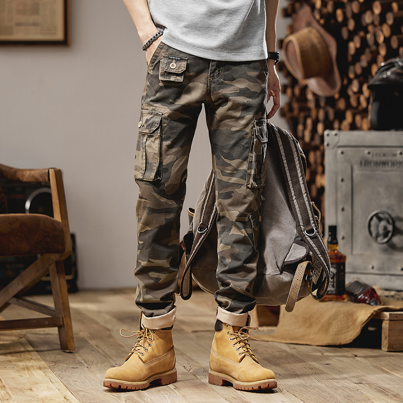 2025 四季メンズファッショントレンディなルーズで多用途な - Mens Fashion Camo Pants のレビューと価格