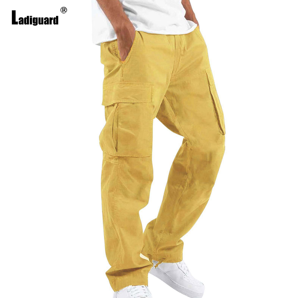 プラスサイズ 5xl メンズマルチポケットズボン 2023  - Men'S Fashion Khaki Pants のレビューと価格