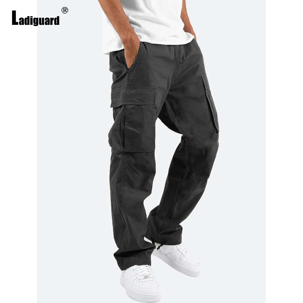 プラスサイズ 5xl メンズマルチポケットズボン 2023  - Men'S Fashion Khaki Pants のレビューと価格
