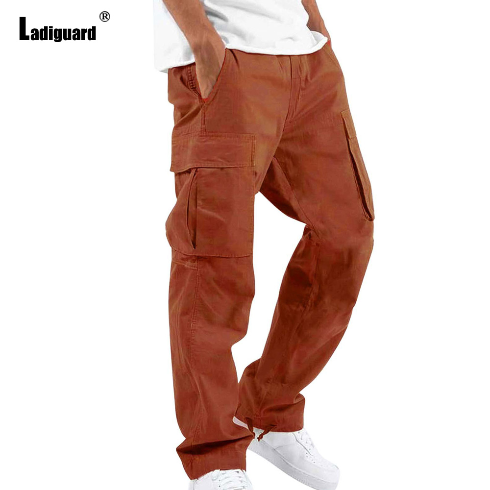 プラスサイズ 5xl メンズマルチポケットズボン 2023  - Men'S Fashion Khaki Pants のレビューと価格