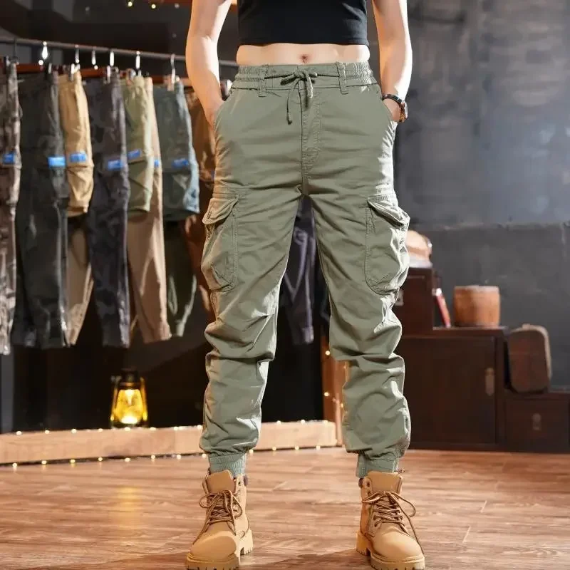 メンズマルチポケットアウトドアカーゴパンツ、khakiハイキ - Men'S Fashion Khaki Pants のレビューと価格