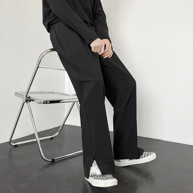 韓国ファッション メンズ ストレート バギー スーツパンツ  - Men'S Fashion Khaki Pants のレビューと価格