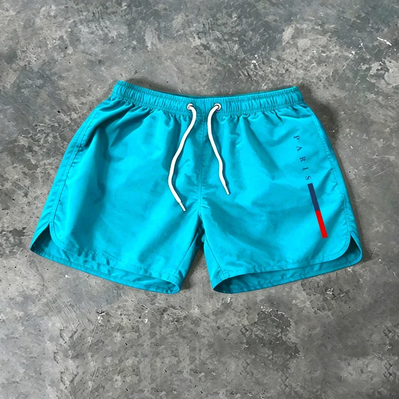 新着男性ボードショーツパリプリント夏ビーチカジュアルファッシ - Paris Men'S Fashion のレビューと価格