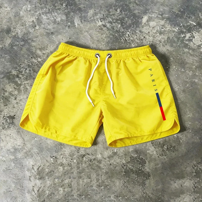 新着男性ボードショーツパリプリント夏ビーチカジュアルファッシ - Paris Men'S Fashion のレビューと価格