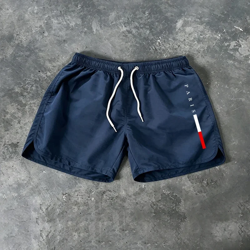 新着男性ボードショーツパリプリント夏ビーチカジュアルファッシ - Paris Men'S Fashion のレビューと価格